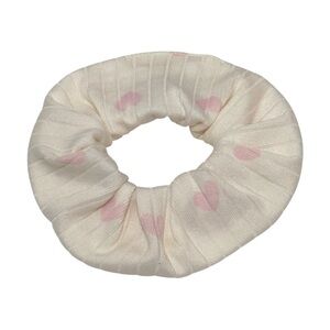 Laura Ashley Pink and Cream Heart Print Scrunchie